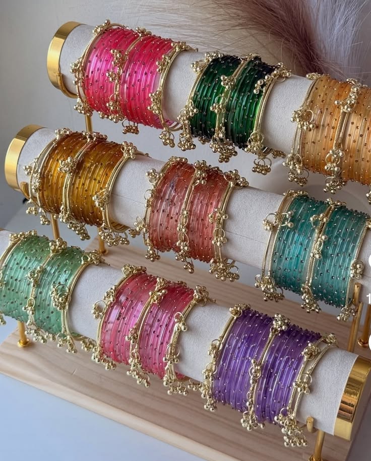 Multicolor Glass Traditional Bangles